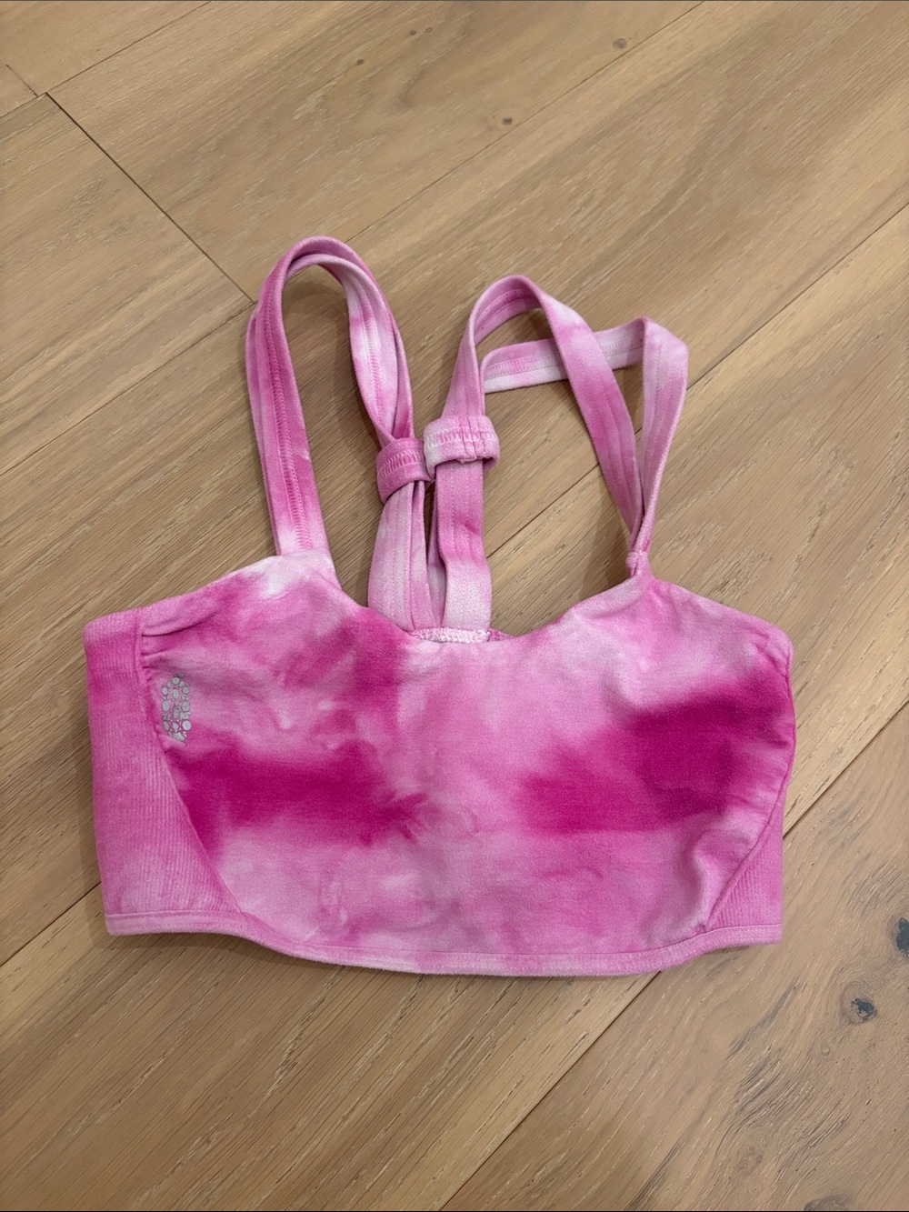 Free People Movement Pink Tie-Dye Sports Bra